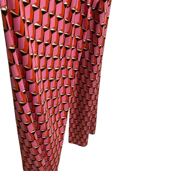 Diane Von Furstenberg DVF Target Sleeveless Pink Modern Geo Jumpsuit Sz S NWT - Picture 8 of 12